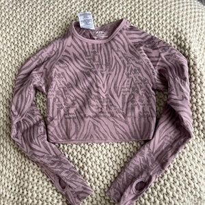 Size small Evolve Animal Seamless Long Sleeve Crop Top